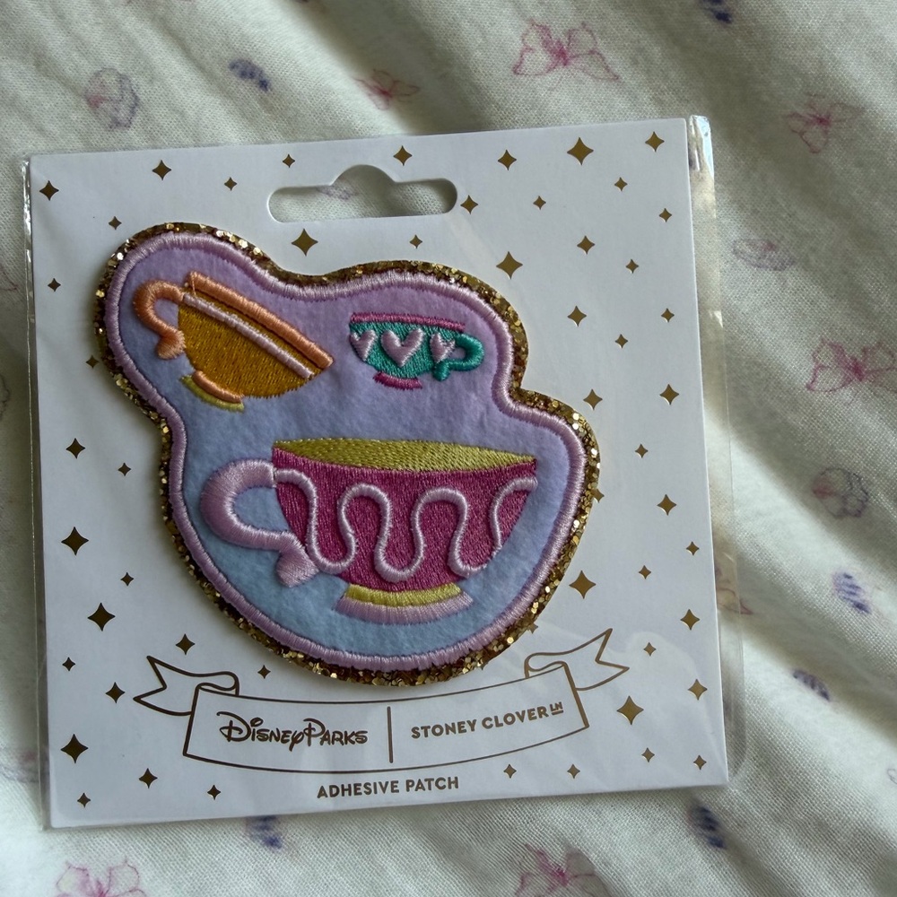 Disney x Stoney Clover Lane Disneyland 70th Anniversary Tea Cups Patch